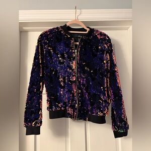 Forever 21 iridescent bomber jacket
